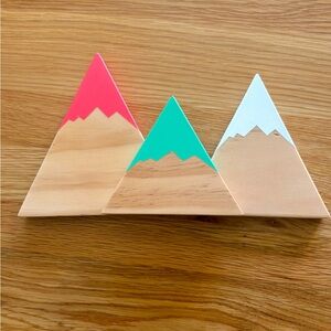 Wooden Mountains - set of 3